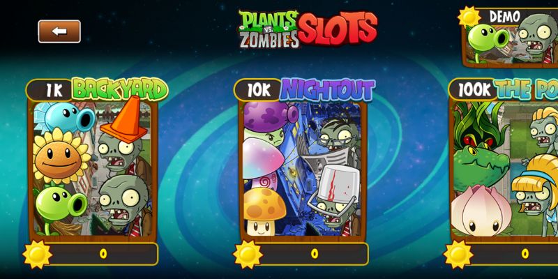 Tham gia Plants vs Zomries Slots tại King88