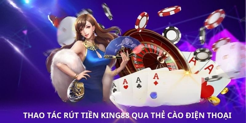 Rút tiền bằng thẻ cào điện thoại